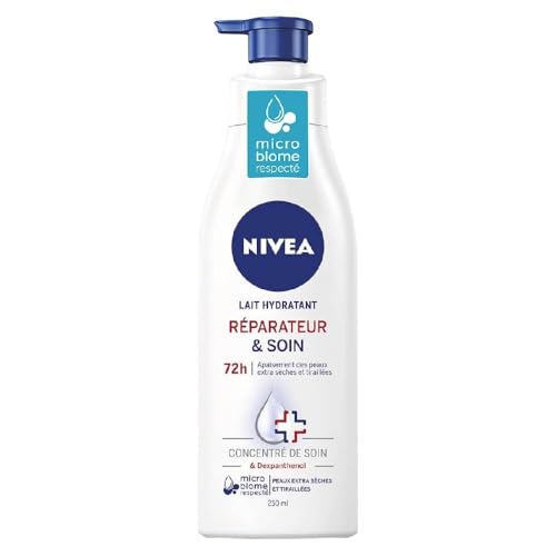 NIVEA Repair & Care Repair Lotion für Körper für sehr trockene Haut (1 x 250 ml) – feuchtigkeitsspendende Körpermilch mit Glycerin… – Ansicht 1