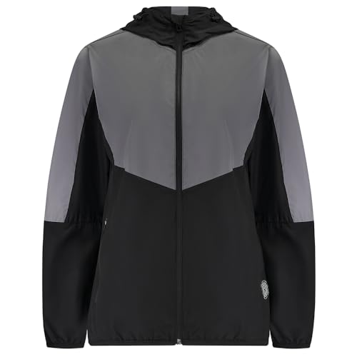 Women’s Running Jacket With Hood – Windproof Reflective High Vis & Lightweight – Ideal For Outdoor Sports