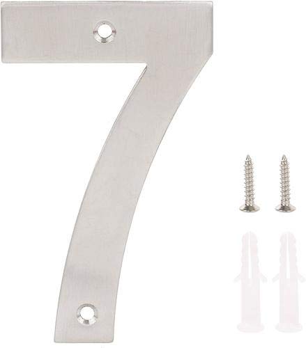 7 - Stainless Steel Door Number