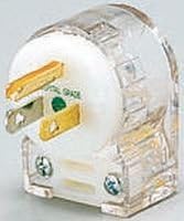 HUBBELL WIRING DEVICES - HBL8215CAT - CONN, HOSPITAL GRADE PWR ENTRY, PLUG 15A