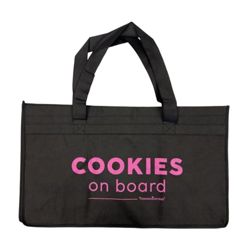 The Cookie Countess Inc Tote Bag for Bakers Cookies on Board - Magenta