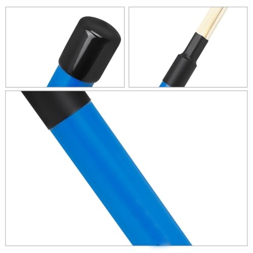 Par de baquetas para percusión en madera color azul miniatura 6