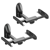 AVF Traditional Steel Side Clamping Speaker Mounts in Black (Set of 2)