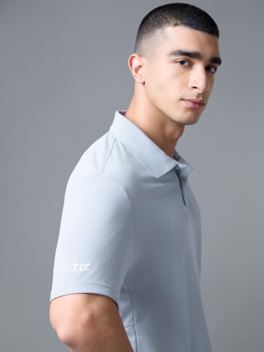 Image of TECHNOSPORT Men's Half Sleeve Polo T-Shirt Techno Dry Slim Fit