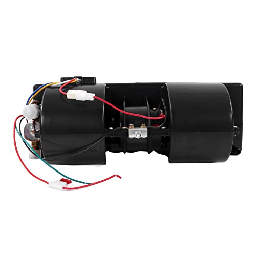 12V Underdash Conditioning Evaporator Cooling Kit mit 3-Stufen-Lüfter Aluminiumspirale für Oldtimer Wohnmobile Nutzfahrzeuge Komplettset mit Halterungen und Schläuchen