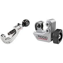 RIDGID 31632 Model 151 Quick-Acting Tubing Cutter with 1/4"-1-5/8" Cutting Capacity, Silver Black & 40617 Model 101 Close Quarters Tubing Cutter with 1/4"-1-1/8" Cutting Capacity, Silver