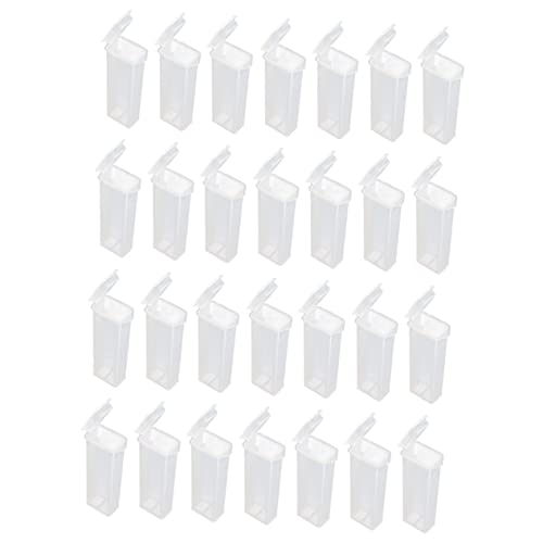 HOMOCONO 50pcs Glass Slide Cases Microscope Slides Case Storage Box Slots for Easy Removal
