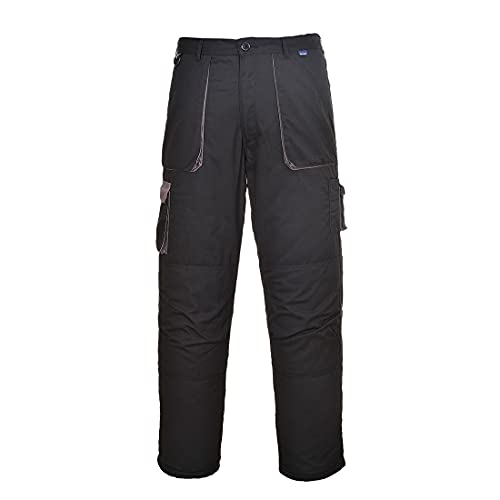 Portwest TX11 Pantalon de Sécurité Contraste Texo Noir, XS