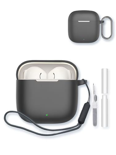 Huawei FreeBuds SE 3 Bluetooth�C���z���p�P�[�X�A�\�t�g�v���e�N�V�����ABOVUGAC�V���R���P�[�X�J�o�[ �L�[�`�F�[��&�N���[�j���O�L�b�g&�X�g���b�v�t�� Huawei FreeBuds SE 3�C���z���p-�u���b�N