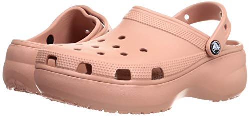 Crocs Classic Platform Tamanco, Feminino, Rosa (Pale Blush), 36