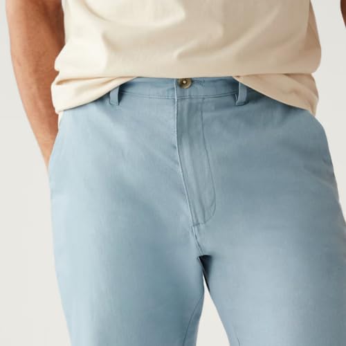 Image of Marks & Spencer Regular Fit Linen Rich Chino Trousers