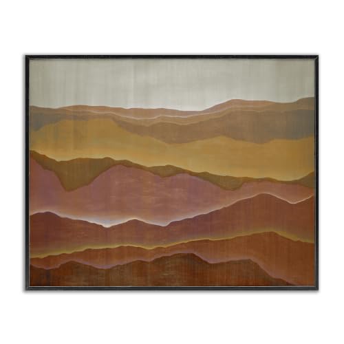 Glowing Mountain Desert Landscape, 24 x 30 Inch Framed Giclée Print
