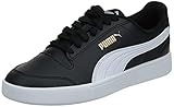 Empeine de piel sintética PUMA Shuffle Jr, Zapatillas deportivas, Unisex niños, Negro (Puma Black/Puma White/Puma Team Gold), 39 EU