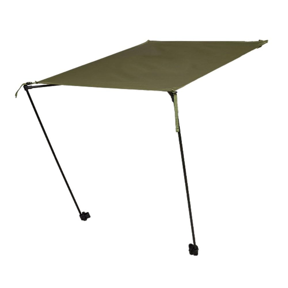 Evenoonest Folding Chair Sunshade Canopy With Adjustable UV Protection, Lightweight 420D Polyester Fabric And Aluminium Frame, for Helinox And Other Moon Chairs For Outdoor Garden Use(green)