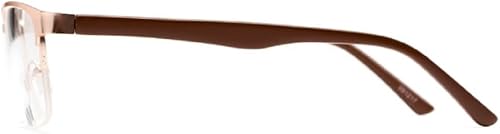 Miniatura 3 de The Astute - Gafas de lectura bifocales rectangulares de metal, unisex, para hombres y mujeres