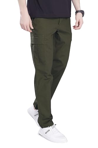 Image of DIVISIVE Men's Loose Fit Linen Blend Cotton Cargo Pants