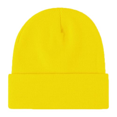 Image of Rosoz Beanie for Men Women Cuffed Knit Hat Winter Beanies Skull Cap Unisex