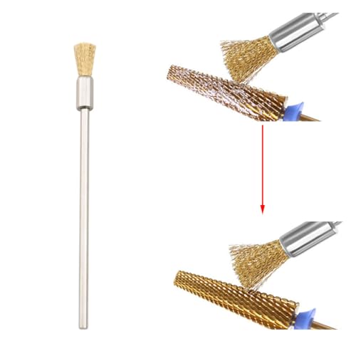 Image of 10pcs Polishing Wheel Sanding Rust Removal 3mm Mini Copper Wire Brush 10cm Extended Stainless Steel Wire Wheel Cleaning Rotary Tool