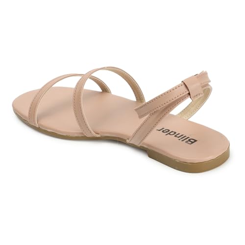 Blinder Buckle Adjustable Flat Sandal for womens Ladies and Girls - Image 3