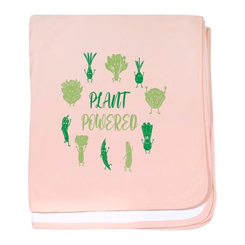 CafePress Funny Vegetarian Puns Vegan Diet Vega Baby Blanket, Super Soft Newborn Swaddle