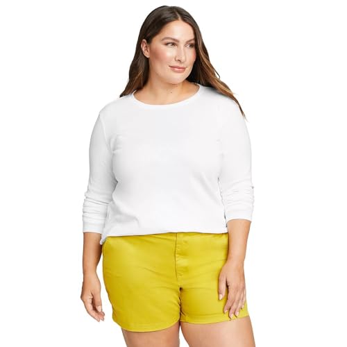 Image of Eddie Bauer Womens Favorite Long Sleeve Tee Crewneck T-Shirt