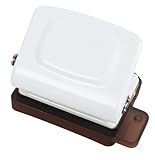 Spiral Mini Binding Machine-Mini 6 Hole Puncher, DIY Creative Book Binder Machine for Planner, Portable A4/A5/B5 Book Loose Leaf Paper Puncher for Coil Bound-White