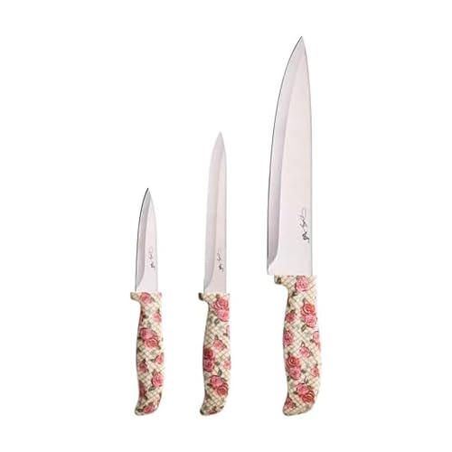 Dolly Parton 3-Piece Knife Set, Rose Pattern...