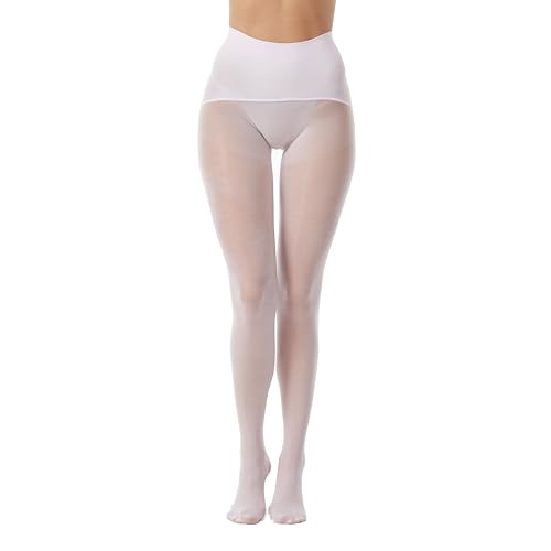 Image of Frola Oil Shiny Stockings Pantyhose 360Seamless Crotch High Waist Smooth Tights for Women