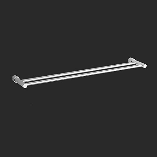 Porte-serviettes en aluminium double pôle au design élégant et simple pour mur