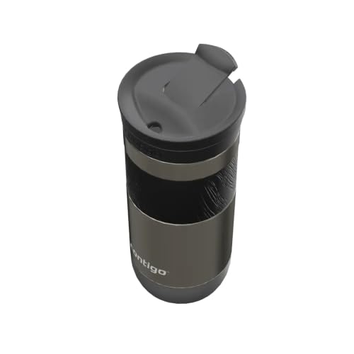 Image of Contigo Byron 2.0 Snapseal Travel Mug - Premium Stainless Steel Insulated Coffee Mug with Leakproof Lid, 470 ml Thermal Vacuum Flask for Hot & Cold Beverages