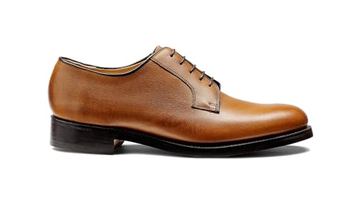 Image of BARKER Nairn Men's Lace-Up Oxford Shoes - Handcrafted Luxury Leather Derby Dress Shoes for Formal Wear
