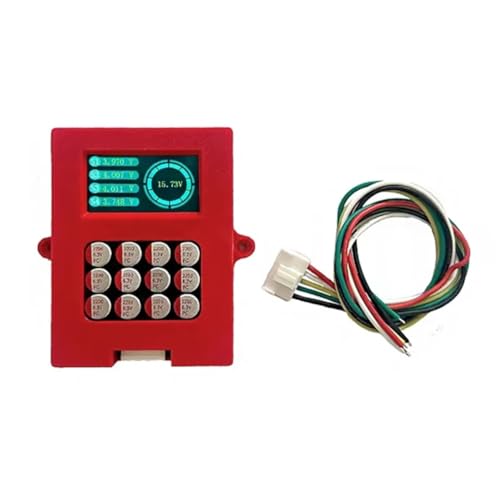 Bloepum 3-4S 5A Balancer with Voltage Display TFT Lipo/Lifepo4 Battery Voltage Tester Energy Transfer Equalizer