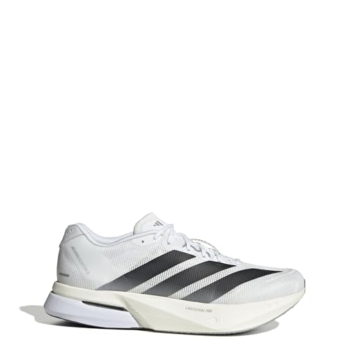 adidas Homme Adizero Boston 13 Chaussures, White-Royal Blue-Halo Silver, 46