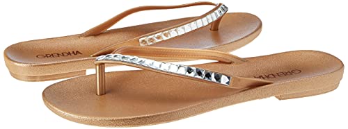 Rasteira Uba Brilha, Grendha, Feminino, Dourado, 37