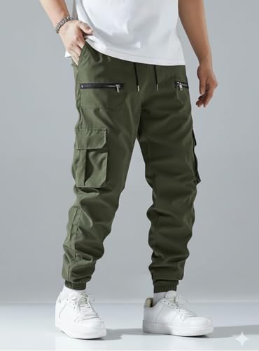 Image of INKKR Men Cargo || Men Zipper Cargo Pants Cotton ||
