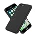 EUMADOVE for iPhone SE/8/7 Case, Premium Silicone Case with [Soft Anti-Scratch Microfiber Lining] Shockproof Protective Phone Case (Black, iPhone SE/8/7)