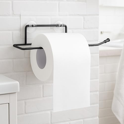 Image of ZUKU (1 PCS) No Drill Toilet Paper Roll Holder Self Adhesive /Toilet Paper Holder Self Adhesive /Hand Towel Holder for Bathroom Accessories