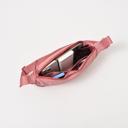Image of Crossbody Nylon Crescent Bag for Women - Lightweight Small Hobo With 2 Pack Inner Dumpling Bag - Casual