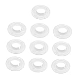 MUCKLILY 10個 エアコンホールの飾りカバー ベントカバー 排出する エアコンカバー ラジエーター 穴 ウォーターカバー 用の予約済みホールカバー プラスチック製の壁カバー pp 白い