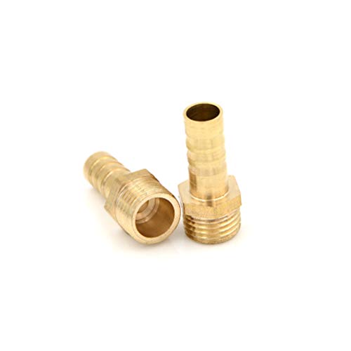 Male BSP Thread 3/4" Male Thread Pipe Fitting 19 mm Barb Hose Tail Connector for Pond/Pool/Hose Pipe Adapters (Pack of 2)