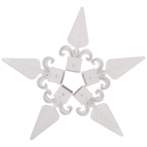 NOLITOY Puntali per Recinzione da Giardino 10 Pezzi in Plastica Resistente Decorazioni per Pali di Cancello e Cortile Accessori Facili da Installare per Recinzioni e Cancelli Esterni