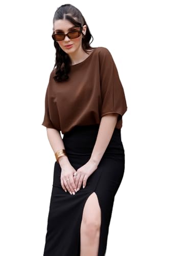 Image of Zilcon Womens Half Ballon Sleeve t-Shirt Tops Boat Neck Loose Fit Casual Workout T-Shirts
