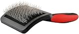 Jeffers Soft Pin Universal Slicker Brush for Dogs & Cats, Grooming Brush for Sensitive Skin, Remove Mats, Loose Fur, & Dead Hair, Tangle Detangler, Safe Grooming Tool - Medium 4&frac14;' x 2&frac12;'