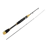 Huairdum Caña de Pescar telescópica, Fibra de Carbono telescópica Ligera Caña de Spinning Ultraligera Punta de fundición Roca Caña de Pescar en el mar Caña para Pescadores de Doble Uso Caña de Pescar