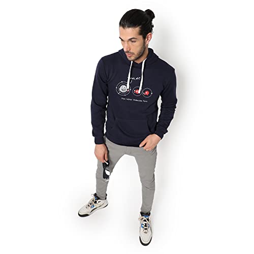 Image of CAHOOT Men's Printed Sweatshirt Regular Fit for Casual Wear | Full Sleeve | Cotton | Stylish Sweatshirt Crafted with Comfort Fit and High Performance for Everyday We