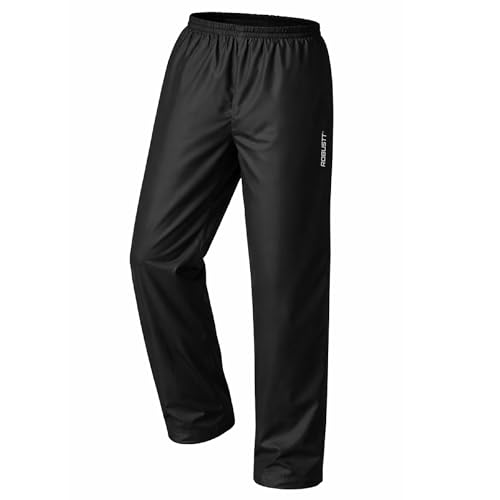 Robustt Premium Rain Pants | Black | M-L | Unisex Waterproof Rain Pants for Men & Women | Elastic Stretchable Waistband | Relaxed Fit | Waterproof Rain Trouser for Bike Riding, Commute & Outdoor Use Robustt Premium Rain Pants | Black | M-L | Unisex Waterproof Rain Pants for Men & Women | Elastic Stretchable Waistband | Relaxed Fit | Waterproof Rain Trouser for Bike Riding, Commute & Outdoor Use
