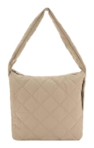 Hetta Maxi Hobo Bag SEIDENFELT, bolso bandolera premium en color Soft Toffee