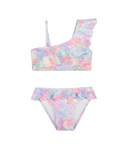 Traje de Baño para Niñas Conjunto de Bikini de Dos Piezas Sets Tankini Traje de Baño para Niñas 2-14 Años (8-10 Years, LA635-Blue)