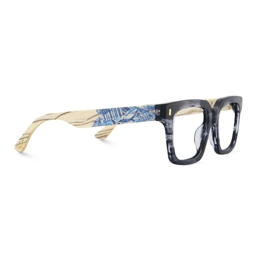 Image of Zeelool Stylish Rectangle Eyeglasses Thick Glasses for Men with Clear Lens Eyewear Frames ZJGX239126