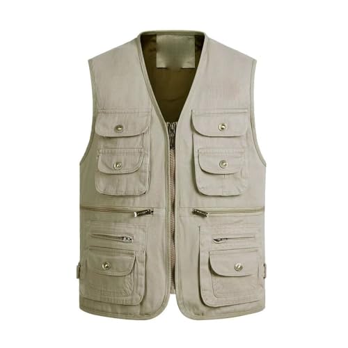 Chaleco multibolsillos hombre de montaña cómodo y transpirable 3